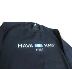 Lacivert Renk Hava Harp Sweatshirt 3 İplik Unisex (L Beden)