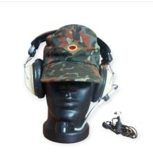 1960'lar İsveç Üretimi Mikrofonlu Uçuş Kulaklığı