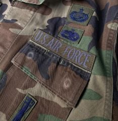 US Air Force Woodland BDU Ceket Unisex (S Beden)