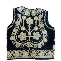 Siyah Kadefi Üzerine İşlemeli Çocuk Cepken (6 Yaş Grubu) Sıfır Ürün