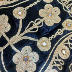 Siyah Kadefi Üzerine İşlemeli Çocuk Cepken (6 Yaş Grubu) Sıfır Ürün