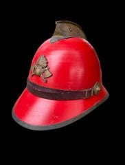 Osmanlı Dönemi İtfaiyeci Bareti (Orjinal Kokart ve Sakındırağı İle)