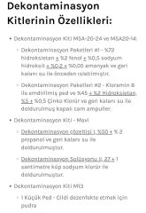 US Kara Kuvvetleri USGI Dekontaminasyon Kiti (M258A1)