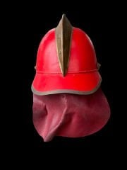 Osmanlı Dönemi İtfaiyeci Bareti (Orjinal Kokart ve Sakındırağı İle)