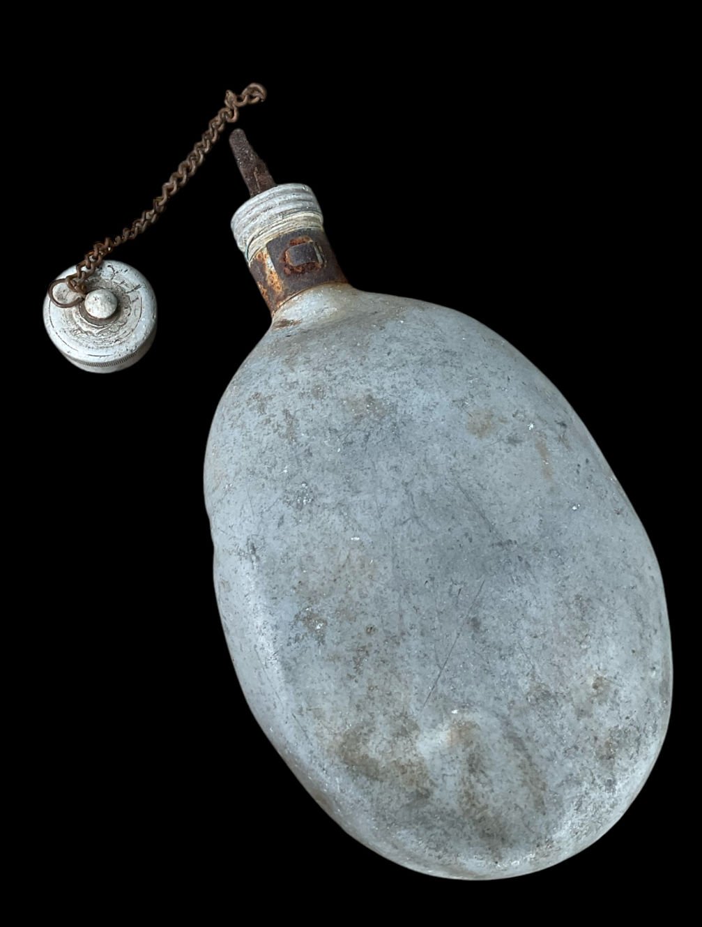 22 cm. 1948 Alman Askeri Alüminyum Matara