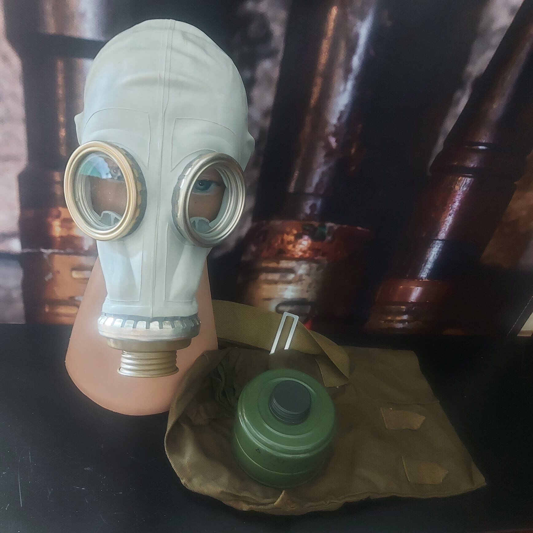 Rus GP-5 Gaz Maskesi +Gost Filitre+Çantası (Sıfır Ürün)