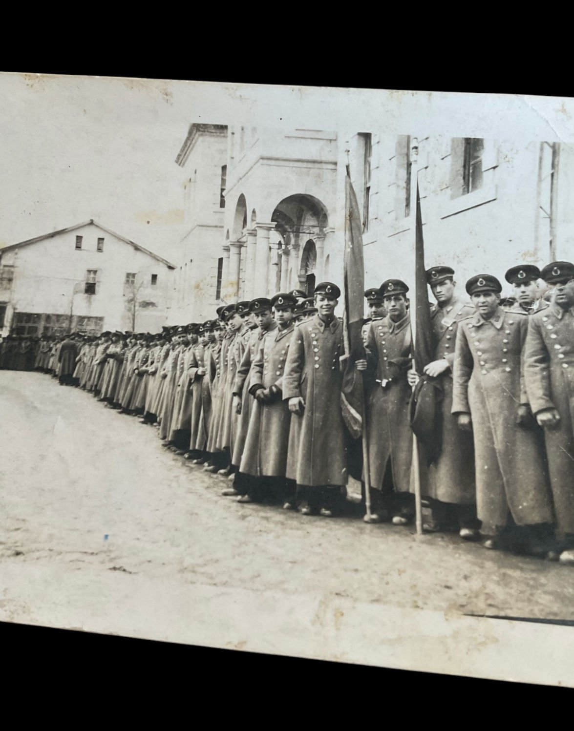9.5x6.5 cm. Atatürk Koşusu Subaylar Fotoğraf Karesi (Kolleksiyon Ürünü)
