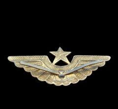 7x3 cm.Sovyet Soğuk Savaş Dönemi Metal Askeri Pilot Kokart