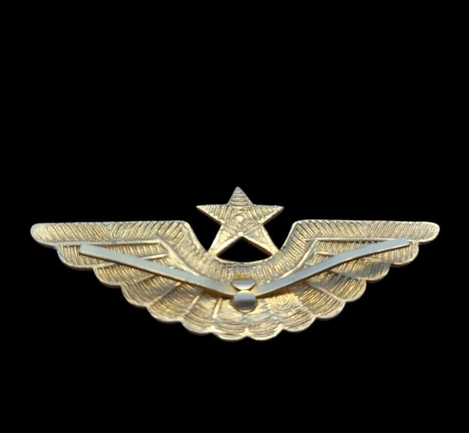 7x3 cm.Sovyet Soğuk Savaş Dönemi Metal Askeri Pilot Kokart