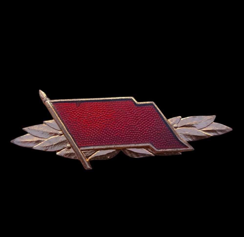 5.5x2 cm. Doğu Alman Muharebe Gruplar Bronz Liyakat Nişanı