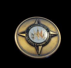 4cm. Çap ABD Avrupa Komutanlığı Karargahı Mücadele Birlik Madalyon