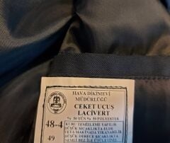 Türk Yıldızları Lacivert Renk Orjinal Uçuş Ceket (48-4/M Beden) Sıfır Ürün