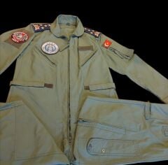 Türk Hava Kuvvetleri Haki Renk Orgeneral Pilot Tulum (50-3/M-L Beden)