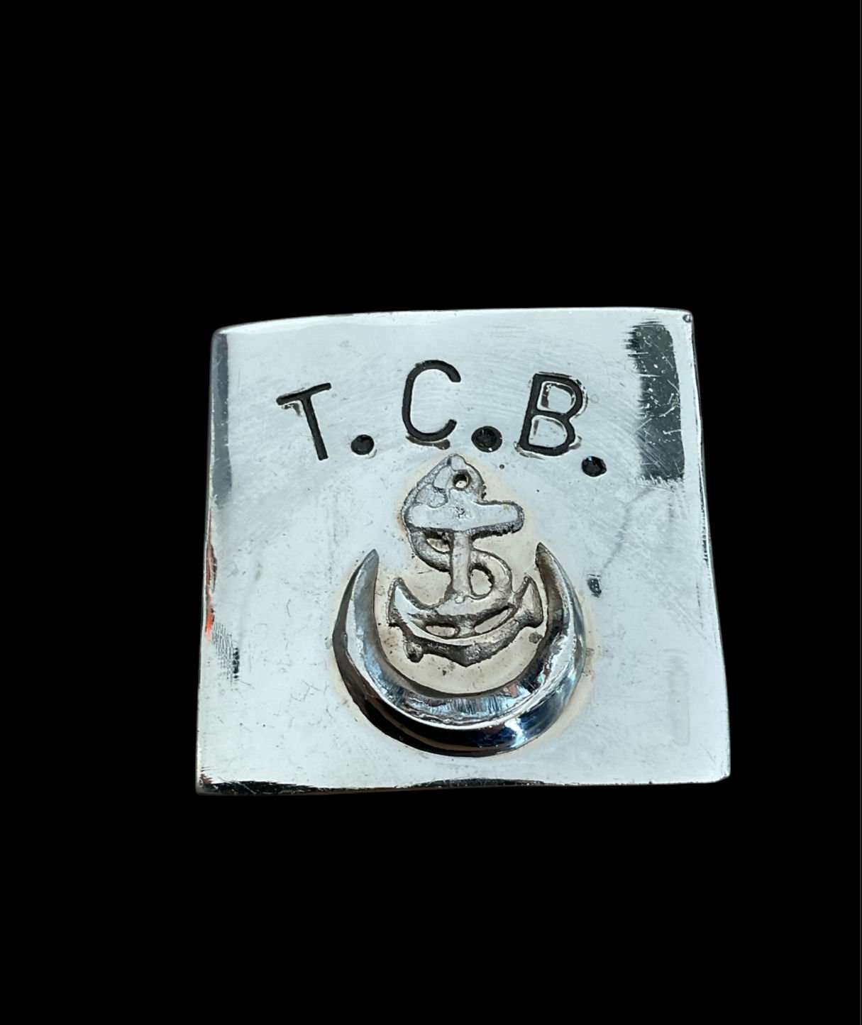 6x6 cm. T.C.B. Denizci Asker Kemer Tokası