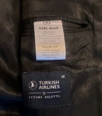 Türk Hava Yolları Pilot Ceket Metal Broveli (60 Beden-Özel Ölçü)
