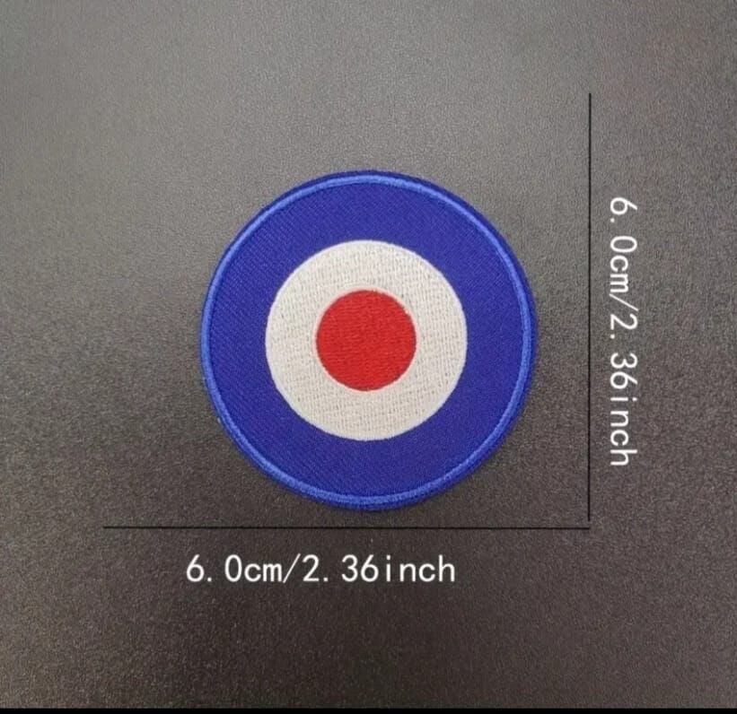 6 cm. Çap Ww2 Kraliyet Hava Kuvvetleri Nakış Peç