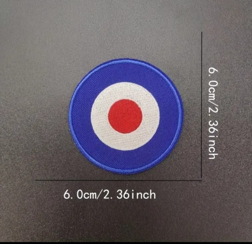 6 cm. Çap Ww2 Kraliyet Hava Kuvvetleri Nakış Peç