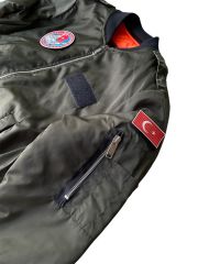 Haki Pilot Mont Unisex (M Beden-Sıfır Ürün)