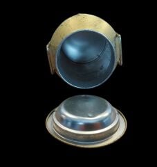 17x9 cm. Dönem  Metal Süt Güğümü Formunda Swiss Premium Çikolata Kutusu