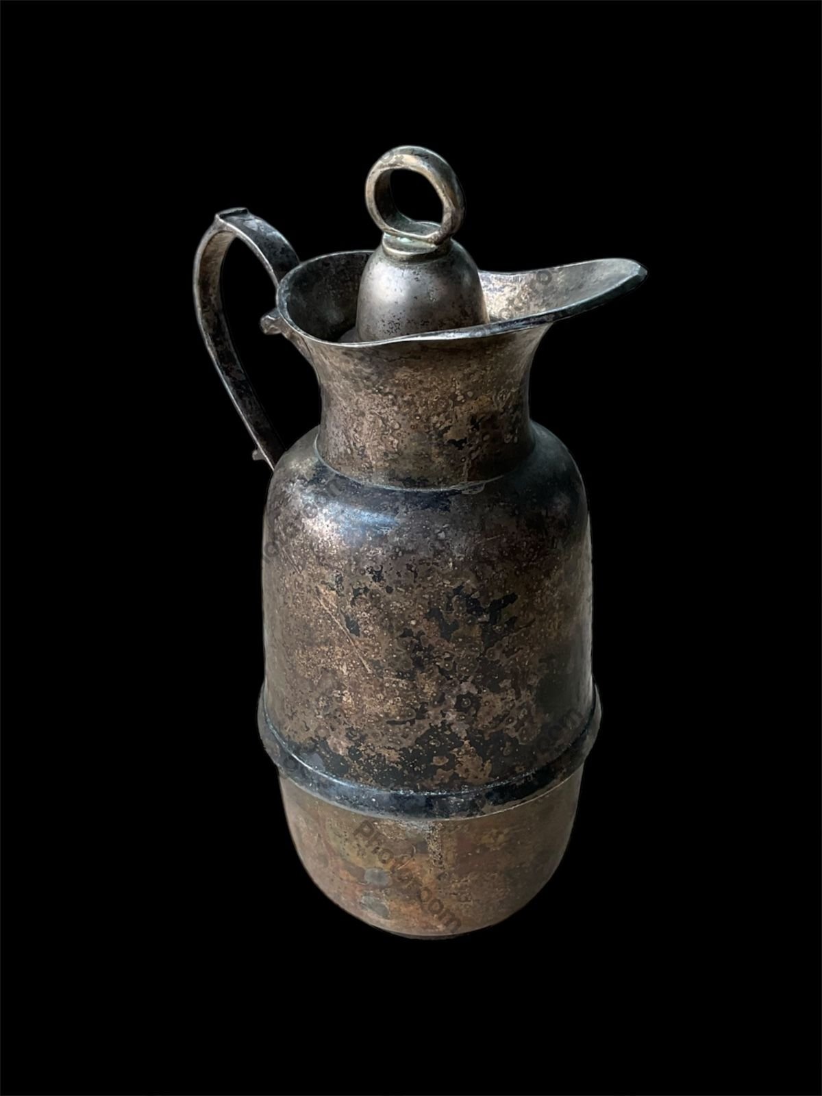 25 cm. Vintage Pirinç Termos Sürahi