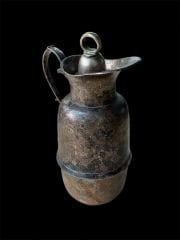 25 cm. Vintage Pirinç Termos Sürahi