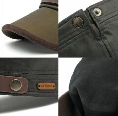 Retro Kahve Haki Tonlarda Sakındıraklı Ayarlanabilir Şapka Modeli Unisex