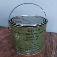 Dekoratif Askeri Teneke Kutu