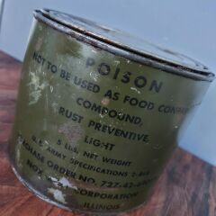 Dekoratif Askeri Teneke Kutu