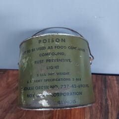 Dekoratif Askeri Teneke Kutu