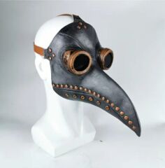 Rock Punk Tarzı Karga Maske Ayarlanabilir Unisex (Kauçuk Malzeme)