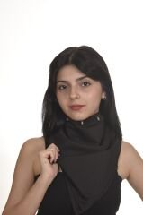 65x65 cm Siyah Renk Kurukafa Spike Bandana