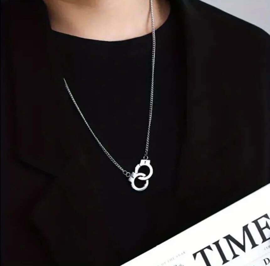 Trend Paslanmaz Çelik Kelepçe Kolye Unisex