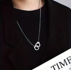 Trend Paslanmaz Çelik Kelepçe Kolye Unisex