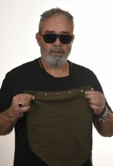 65x65 cm Haki Renk Büyük Boy Sivri Spike Bandana
