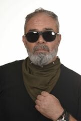 65x65 cm Haki Renk Büyük Boy Sivri Spike Bandana