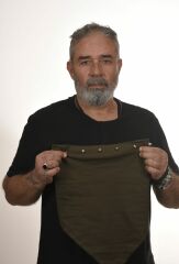 65x65 cm Haki Renk Büyük Boy Sivri Spike Bandana