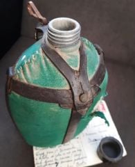 Vintage Aliminyum Askeri Matara Modeli