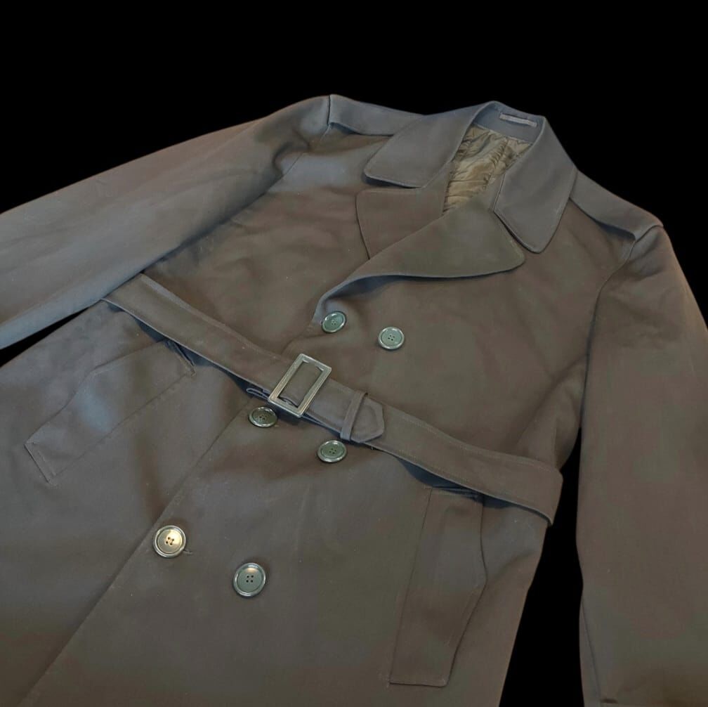 KKK Haki Renk Subay Pardesü (Trençkot) (51-D/M-L Beden) Sıfır Ürün