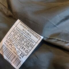 KKK Haki Renk Subay Pardesü (Trençkot) (51-D/M-L Beden) Sıfır Ürün