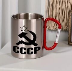 10 oz Paslanmaz Çelik Sovyet Tasarım Kahve Kupası