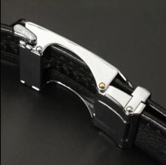 120x3.5 cm. Siyah Renk Klasik Tokalı Sovyet Kemer Unisex