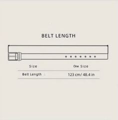 123 cm. Haki Renk Metal Yıldızlı Toka Kemer Modeli Unisex