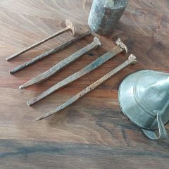 5 Adet Vintage El Yapımı Çivi Model-2