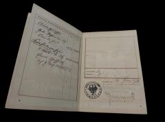 1935 Nazi Almanyası Dönemi  Çalışma Karnesi