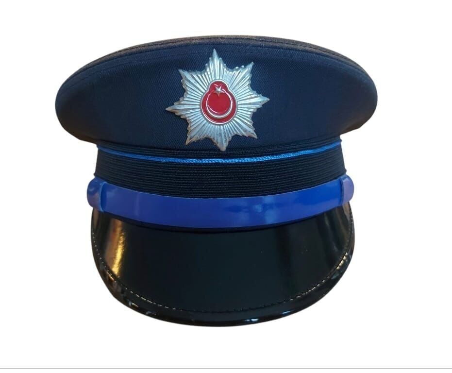 Eski Dönem Çocuk Polis Şapkası (53-54 Numara)