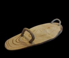 14x42x2 cm. Doğal Ahşap Kahve Tepsisi