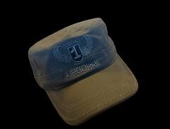 Haki Renk Airborne Nakış Şapka Unisex (Ayarlanabilir)