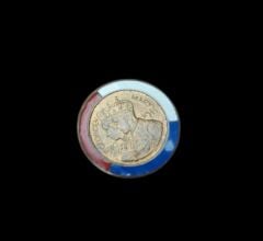 2 cm. Çap 1910-1935 Kral V. George &Kraliçe Mary Kraliyet Rozeti