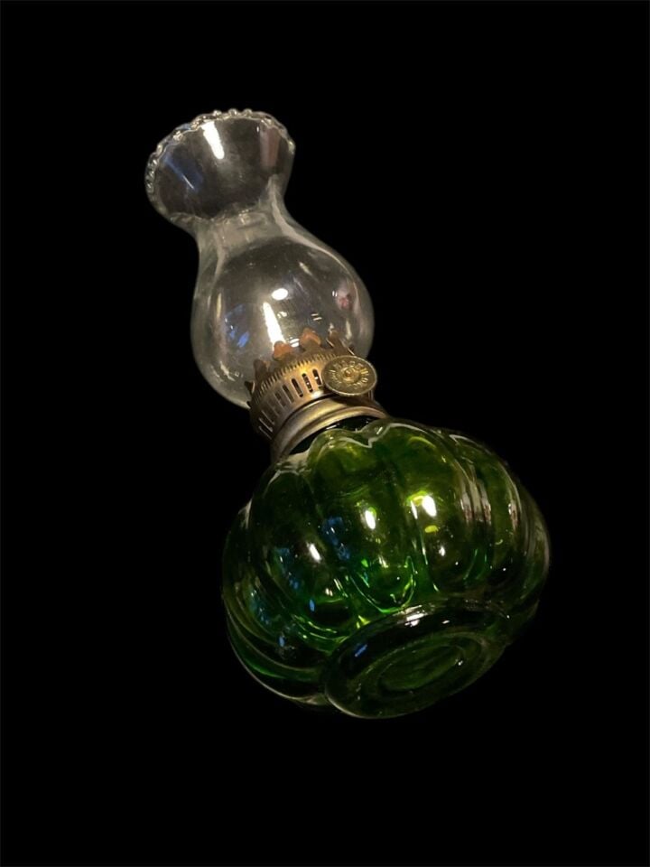18.5x7.5 cm. Yeşil Cam Şinanay Modeli
