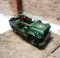 29x15x15 cm. Ww2 Willy's Jeep Metal Askeri Model Araç